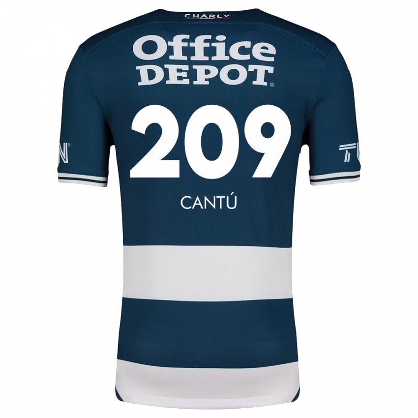 Criança Camisola Juan Cantú #209 Branco Azulado Principal 2024/25 Camisa