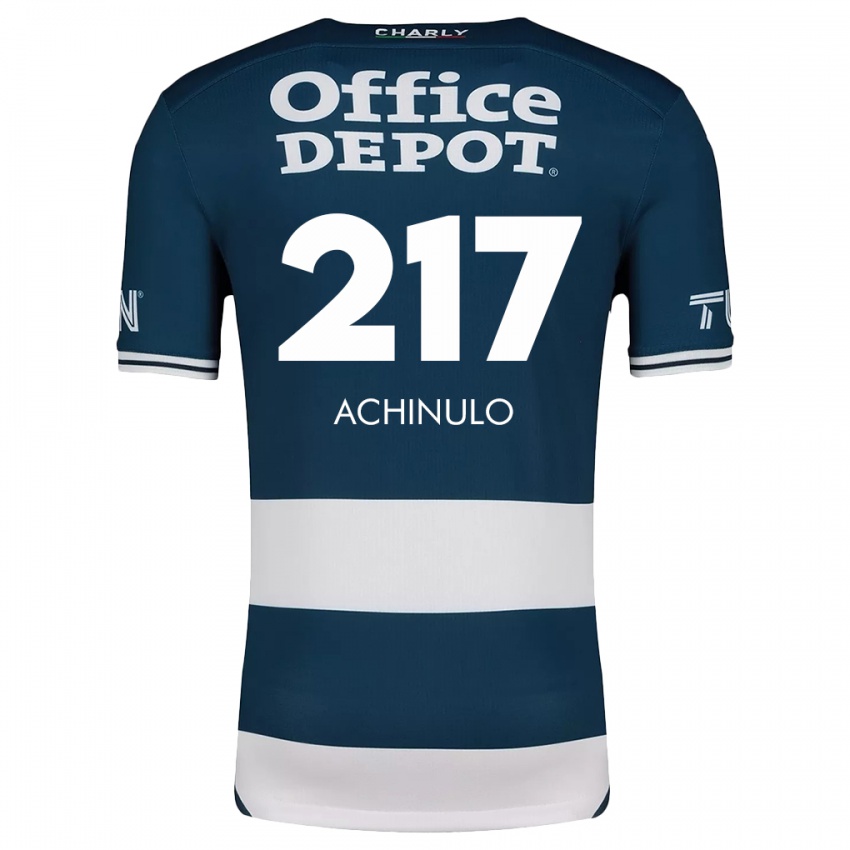 Criança Camisola Princewill Achinulo #217 Branco Azulado Principal 2024/25 Camisa