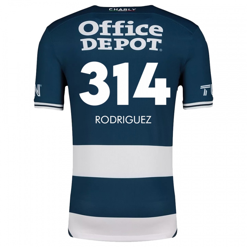 Criança Camisola Alan Rodríguez #314 Branco Azulado Principal 2024/25 Camisa