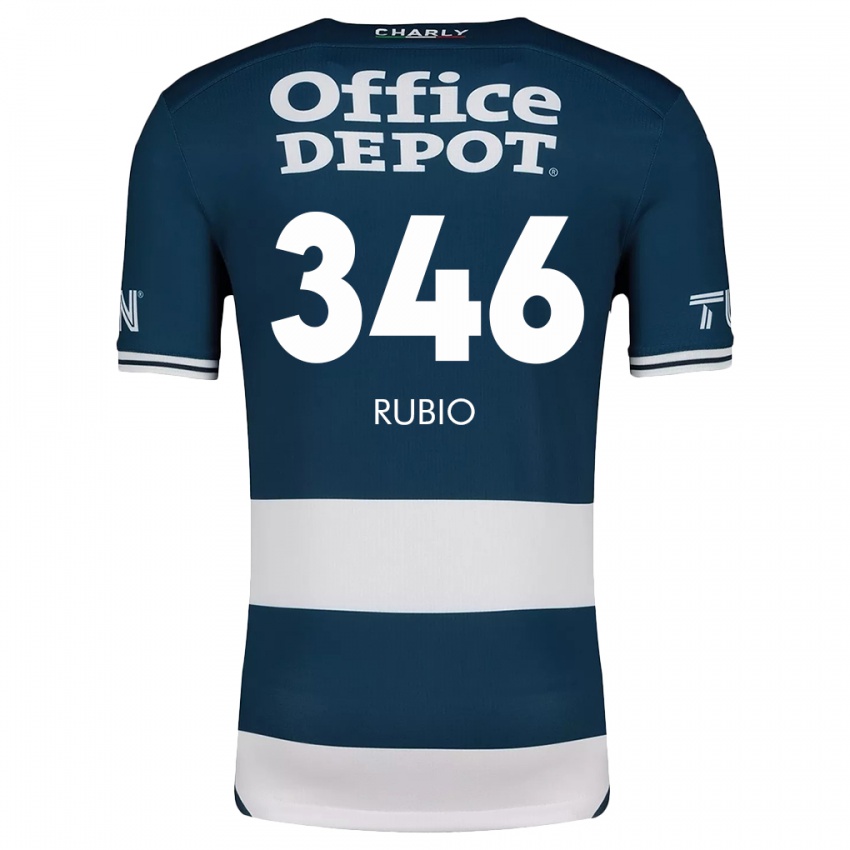 Criança Camisola Mateo Rubio #346 Branco Azulado Principal 2024/25 Camisa