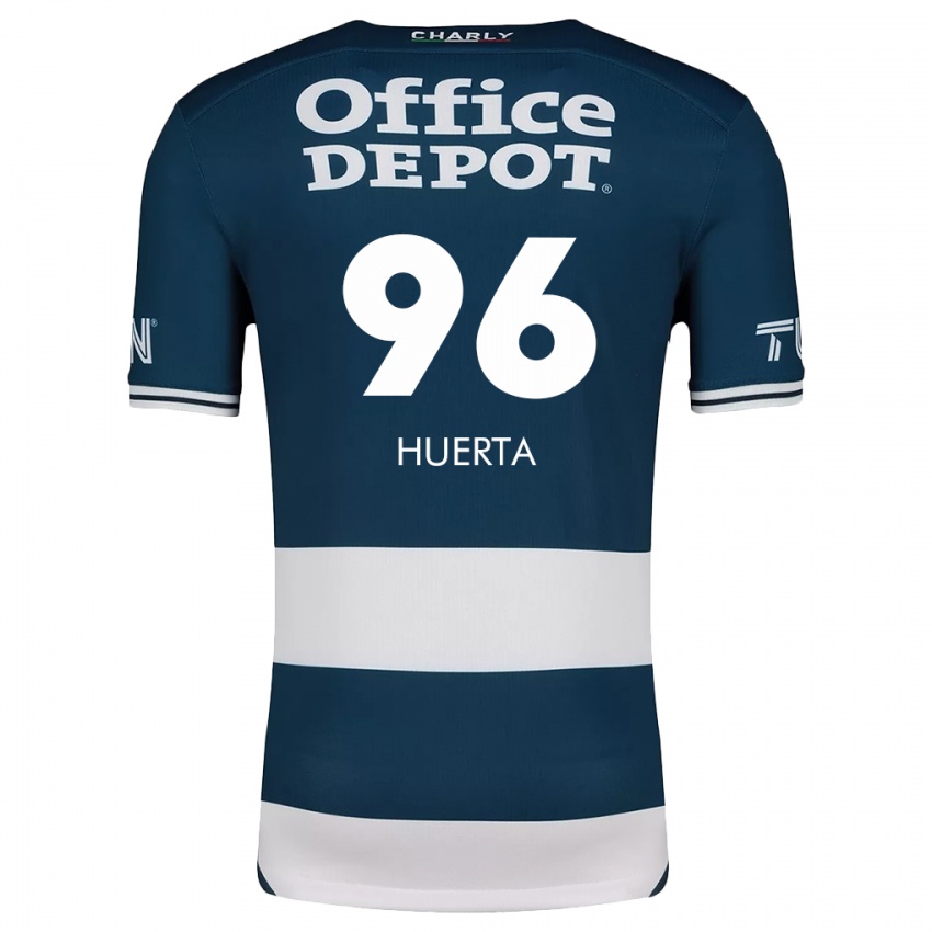 Criança Camisola Edwin Huerta #96 Branco Azulado Principal 2024/25 Camisa