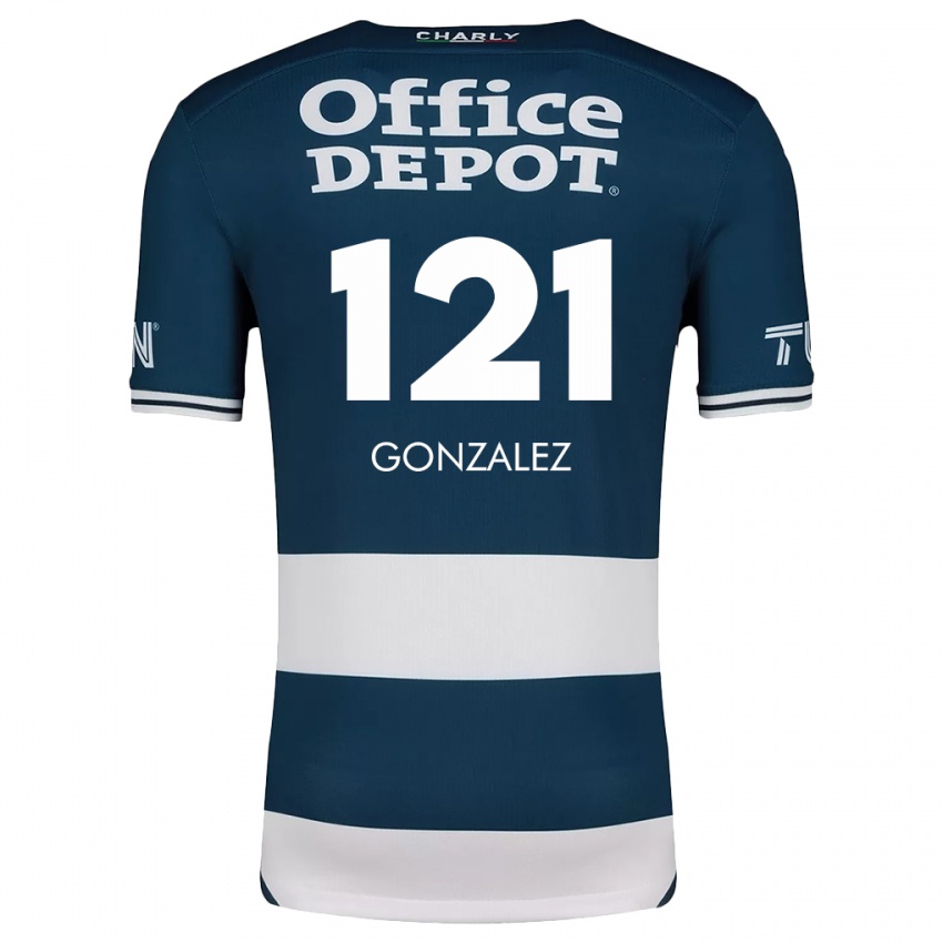 Criança Camisola Cristian González #121 Branco Azulado Principal 2024/25 Camisa