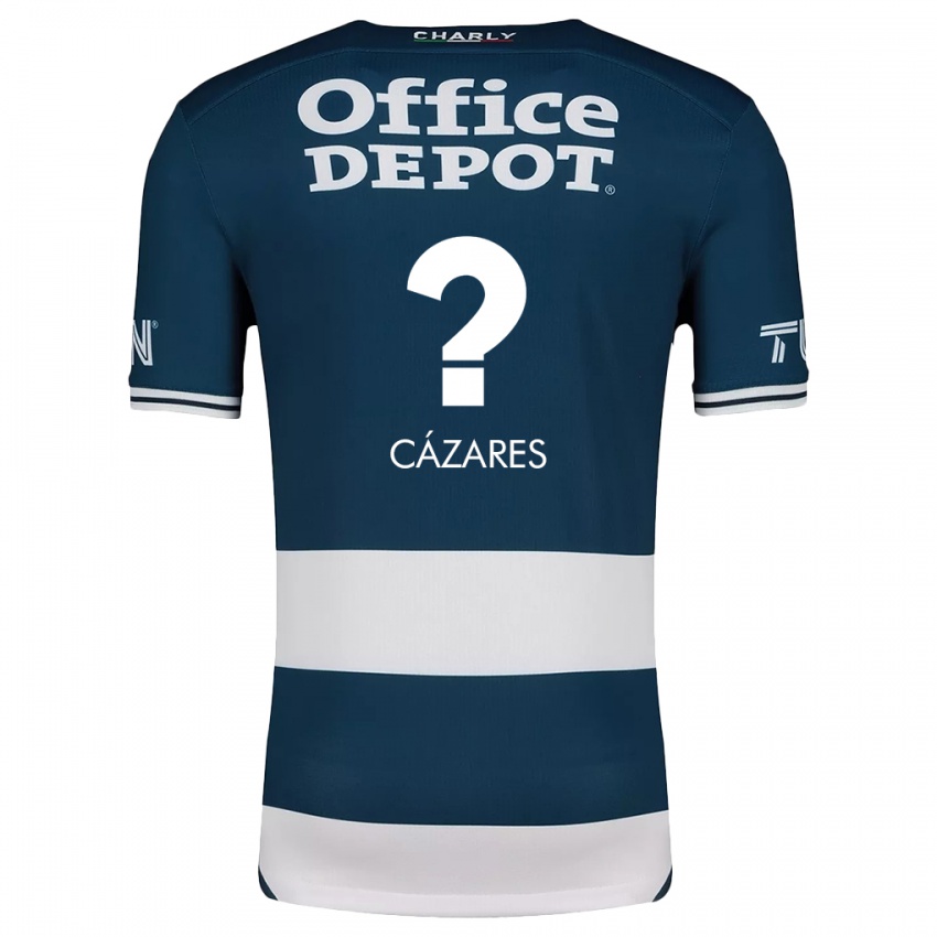 Criança Camisola Dimas Cázares #0 Branco Azulado Principal 2024/25 Camisa