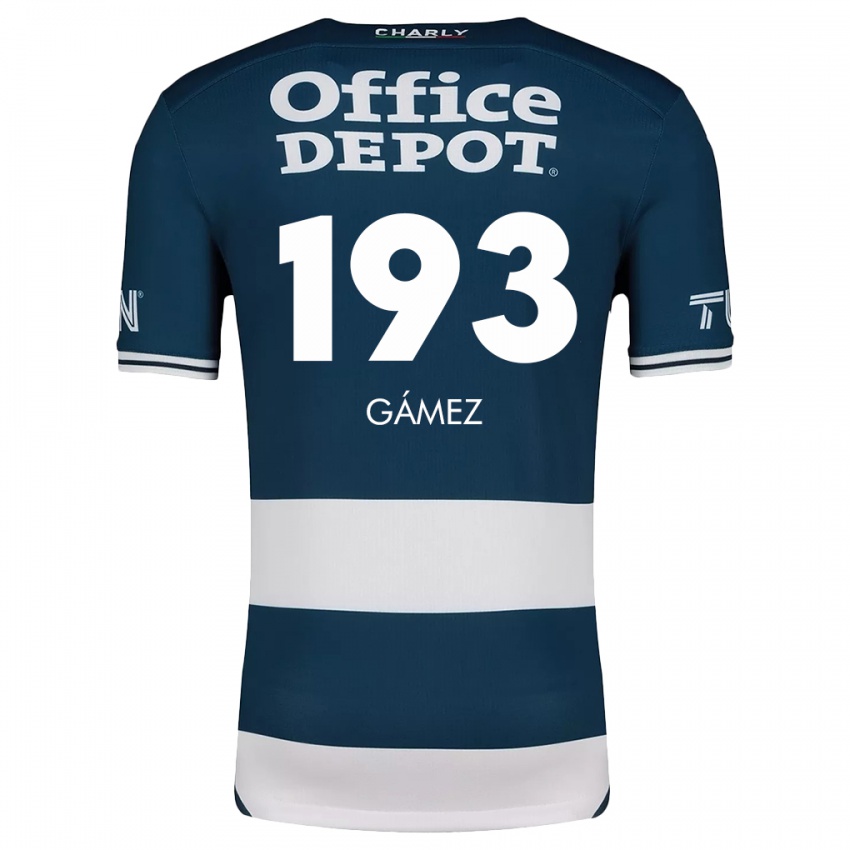 Criança Camisola Juan Gámez #193 Branco Azulado Principal 2024/25 Camisa