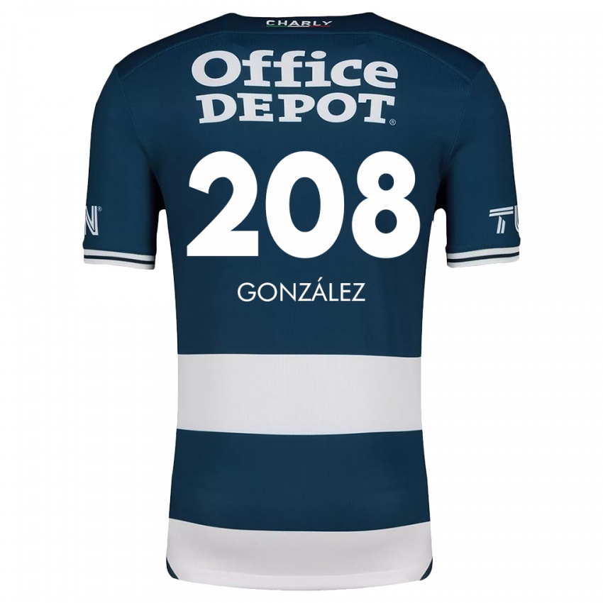 Criança Camisola Osvaldo González #208 Branco Azulado Principal 2024/25 Camisa