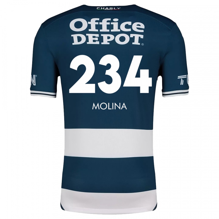 Criança Camisola Yoshimar Molina #234 Branco Azulado Principal 2024/25 Camisa