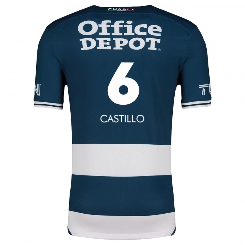 Criança Camisola Byron Castillo #6 Branco Azulado Principal 2024/25 Camisa