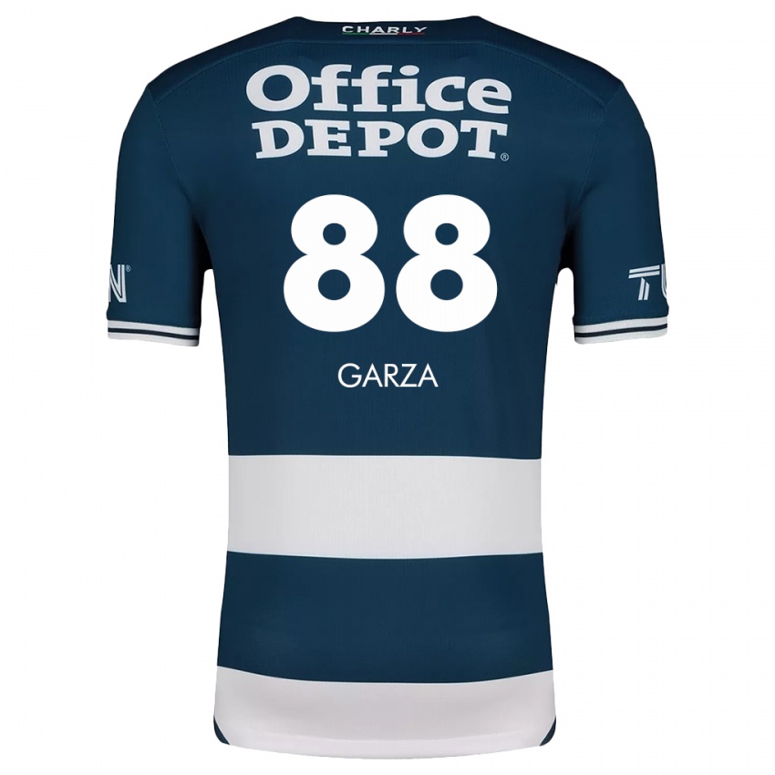 Criança Camisola Adrián Garza #88 Branco Azulado Principal 2024/25 Camisa