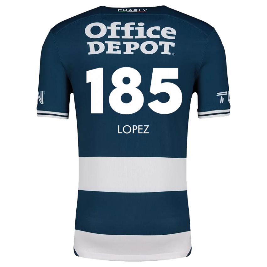 Criança Camisola René López #185 Branco Azulado Principal 2024/25 Camisa