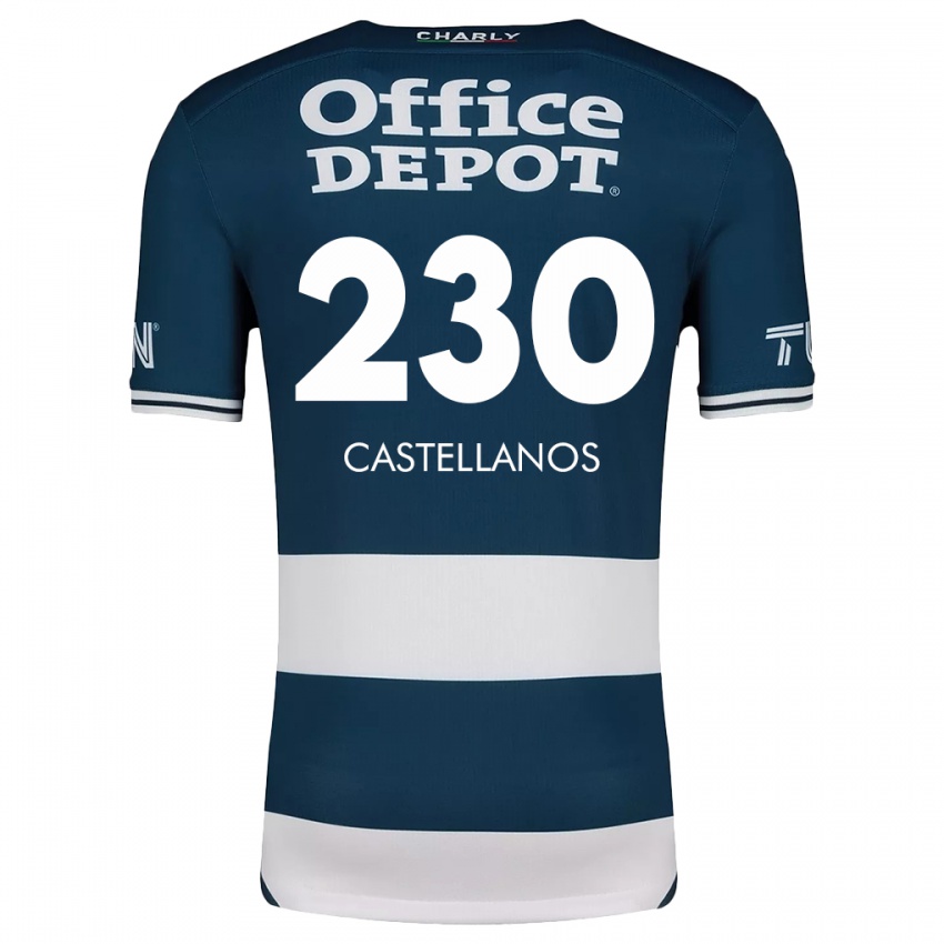 Criança Camisola Edson Castellanos #230 Branco Azulado Principal 2024/25 Camisa