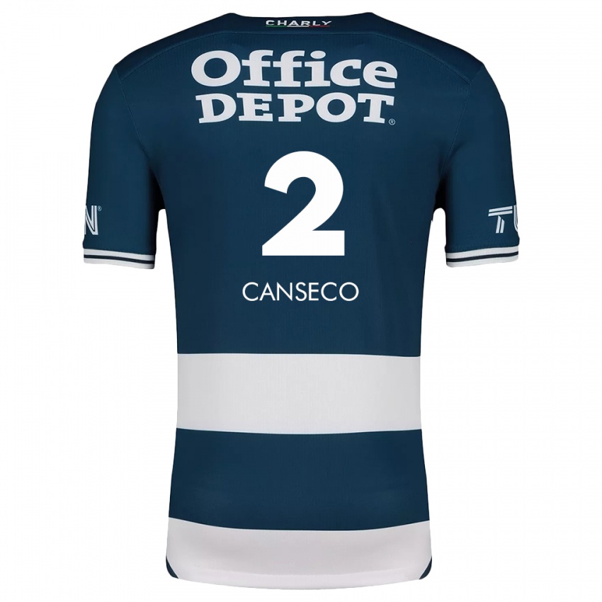 Criança Camisola Fernanda Canseco #2 Branco Azulado Principal 2024/25 Camisa