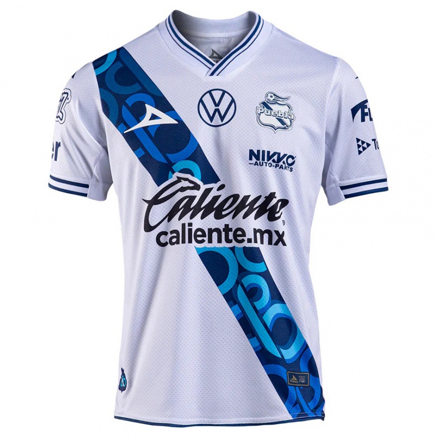 Criança Camisola Mariam Castro #13 Branco Azul Marinho Principal 2024/25 Camisa