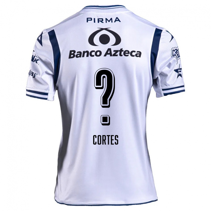 Criança Camisola Vinícius Côrtes #0 Branco Azul Marinho Principal 2024/25 Camisa