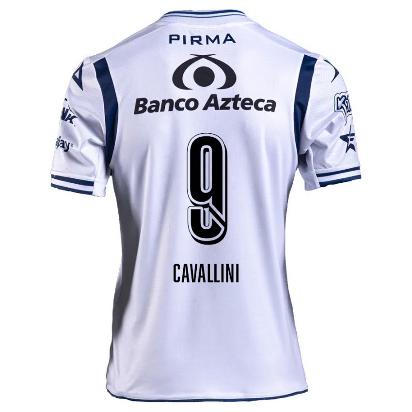 Criança Camisola Lucas Cavallini #9 Branco Azul Marinho Principal 2024/25 Camisa