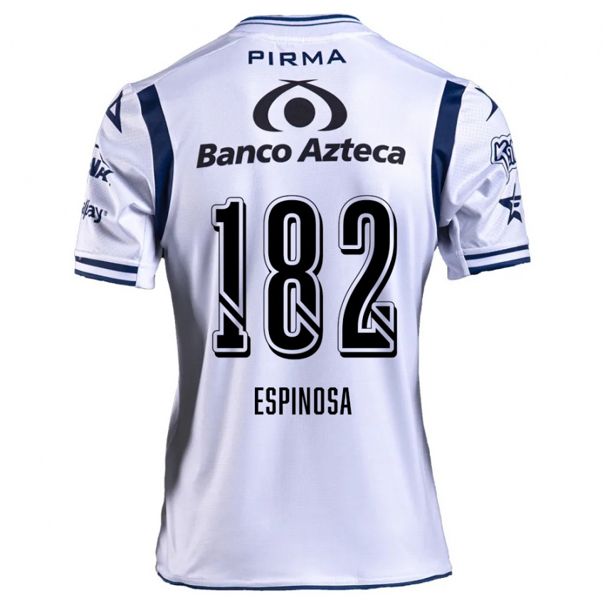 Criança Camisola Daniel Espinosa #182 Branco Azul Marinho Principal 2024/25 Camisa