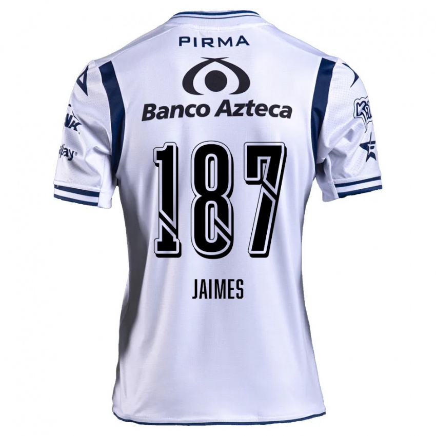 Criança Camisola Tristhan Jaimes #187 Branco Azul Marinho Principal 2024/25 Camisa