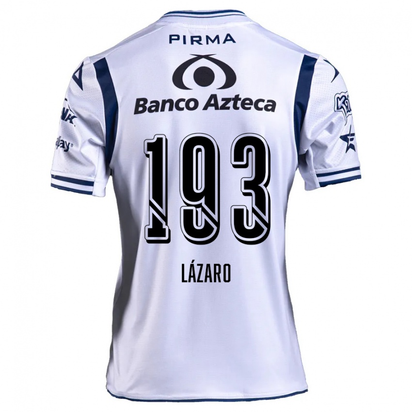 Criança Camisola Juan Lázaro #193 Branco Azul Marinho Principal 2024/25 Camisa