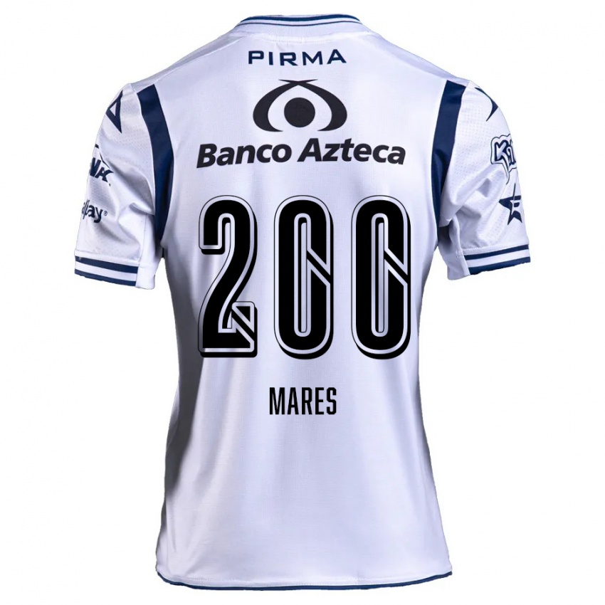 Criança Camisola Cristian Mares #200 Branco Azul Marinho Principal 2024/25 Camisa