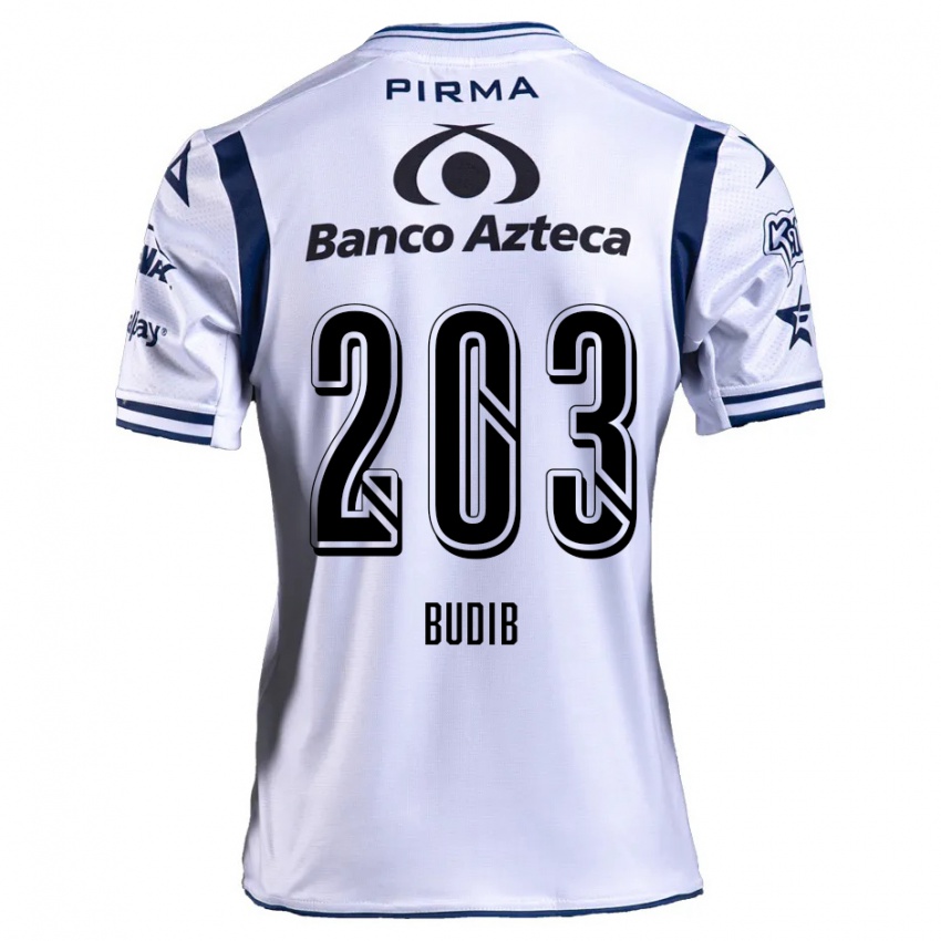 Criança Camisola Pedro Budib #203 Branco Azul Marinho Principal 2024/25 Camisa