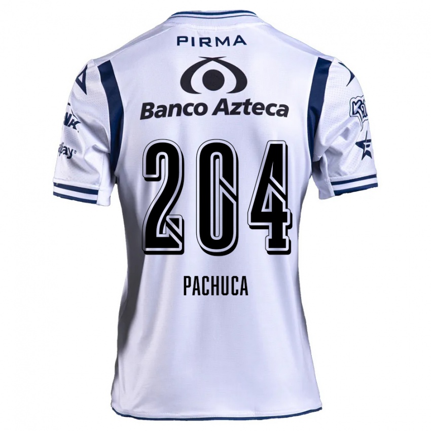 Criança Camisola José Pachuca #204 Branco Azul Marinho Principal 2024/25 Camisa