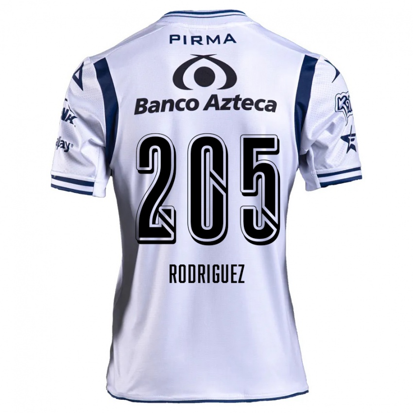 Criança Camisola Alberto Rodríguez #205 Branco Azul Marinho Principal 2024/25 Camisa