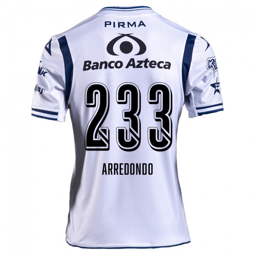 Criança Camisola Ángel Arredondo #233 Branco Azul Marinho Principal 2024/25 Camisa