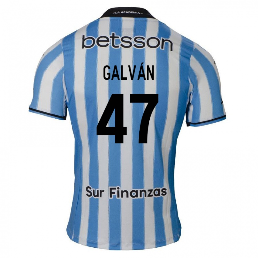 Criança Camisola Ignacio Galván #47 Azul Branco Preto Principal 2024/25 Camisa