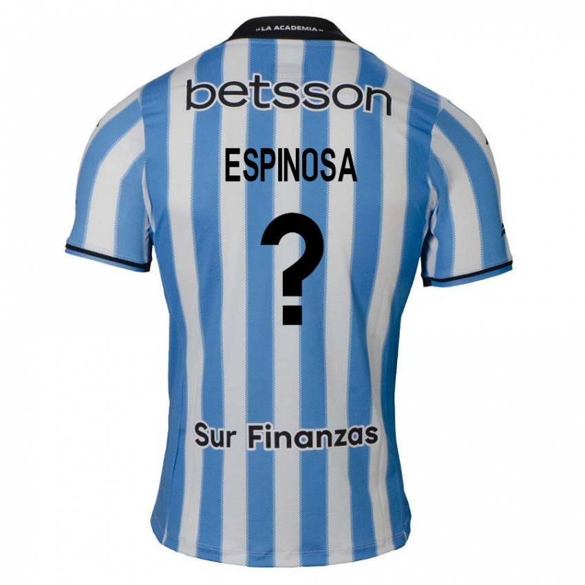 Criança Camisola Bautista Espinosa #0 Azul Branco Preto Principal 2024/25 Camisa