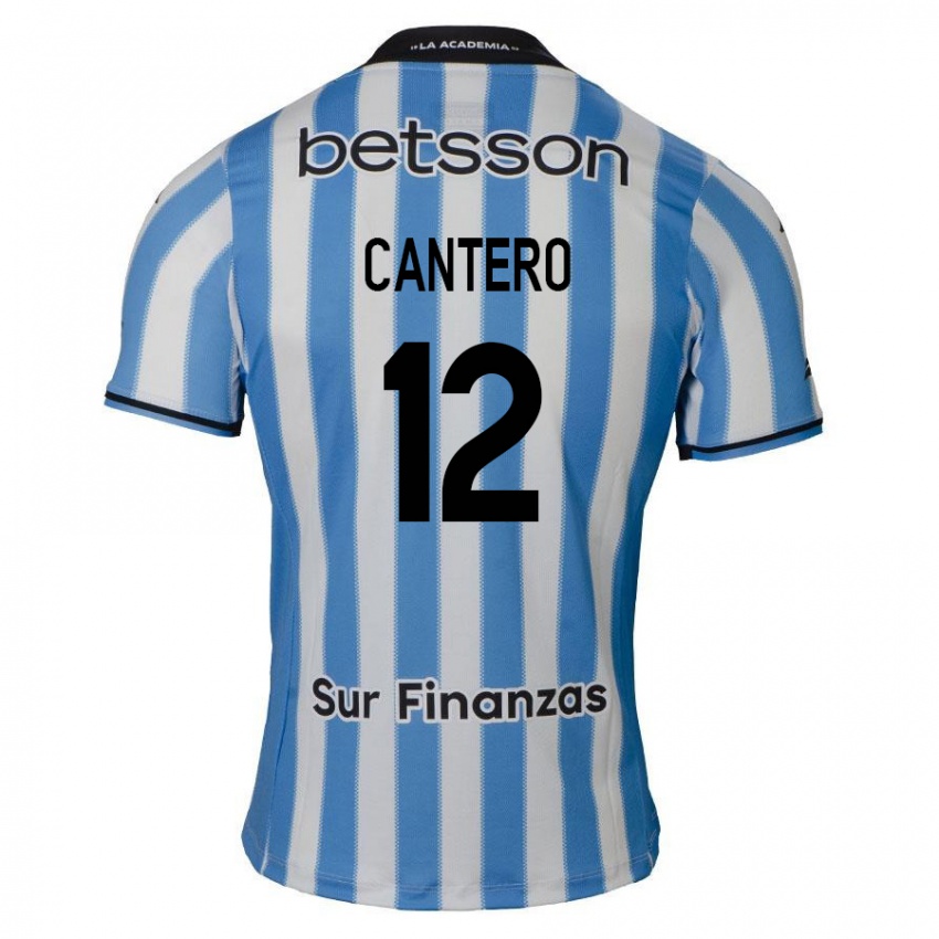 Criança Camisola Milton Cantero #12 Azul Branco Preto Principal 2024/25 Camisa