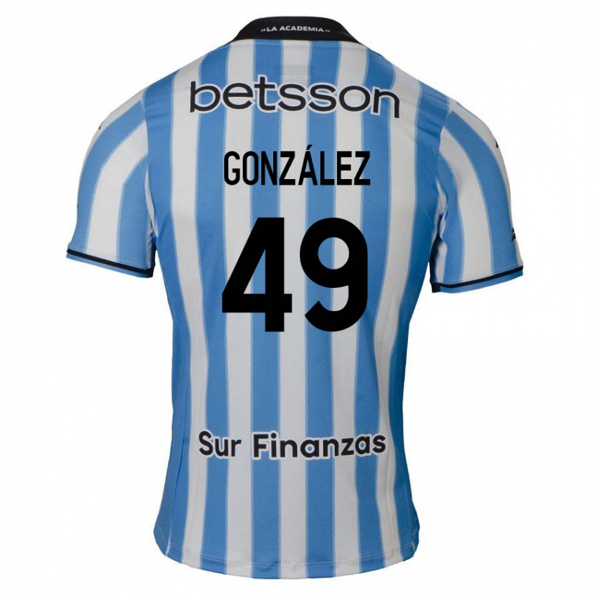 Criança Camisola David González #49 Azul Branco Preto Principal 2024/25 Camisa