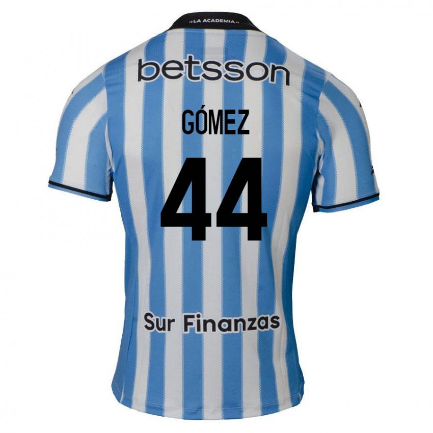 Criança Camisola Francisco Gómez #44 Azul Branco Preto Principal 2024/25 Camisa