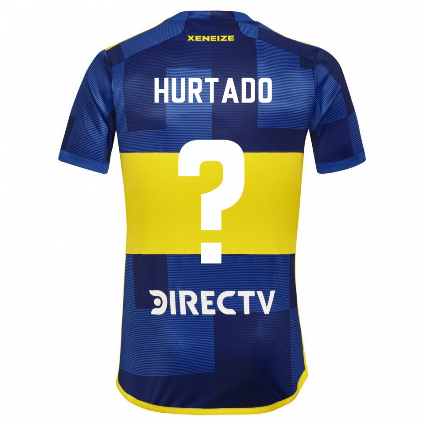 Criança Camisola Jan Hurtado #0 Azul Amarelo Principal 2024/25 Camisa