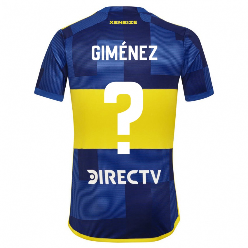 Criança Camisola Milton Giménez #0 Azul Amarelo Principal 2024/25 Camisa