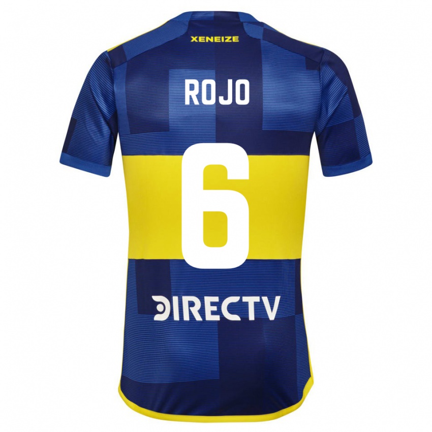 Criança Camisola Marcos Rojo #6 Azul Amarelo Principal 2024/25 Camisa