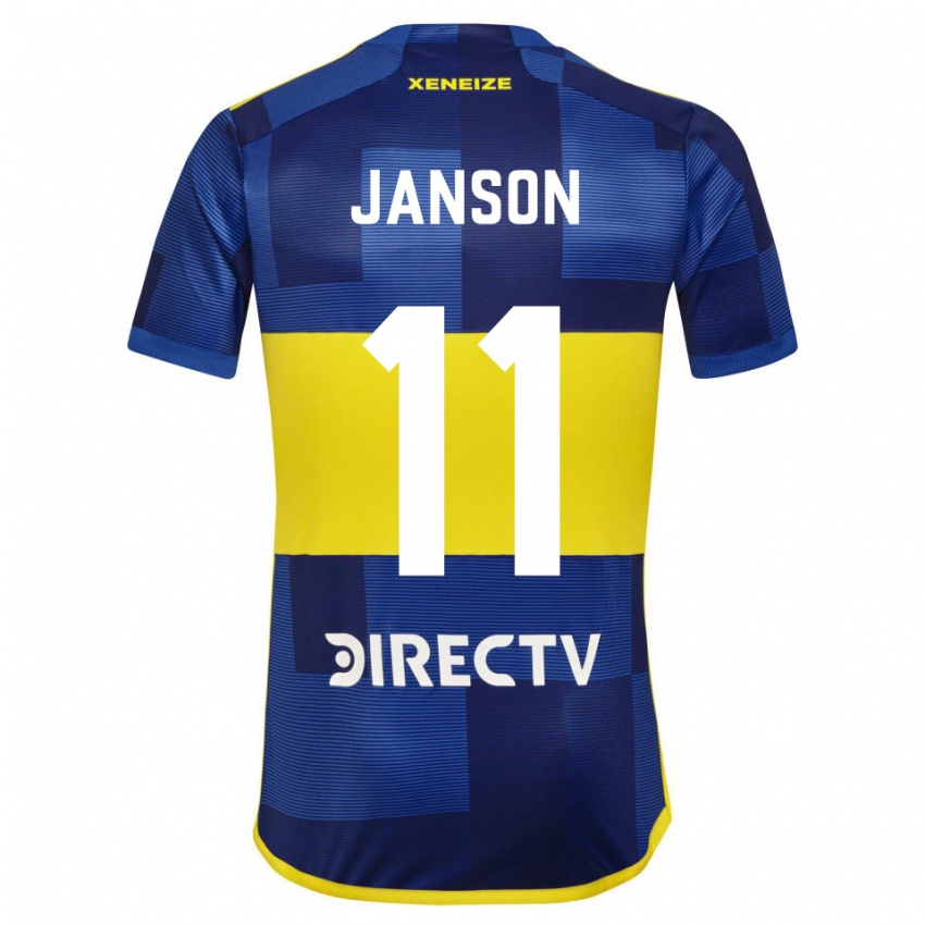 Criança Camisola Lucas Janson #11 Azul Amarelo Principal 2024/25 Camisa