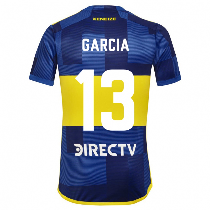 Criança Camisola Javier Garcia #13 Azul Amarelo Principal 2024/25 Camisa