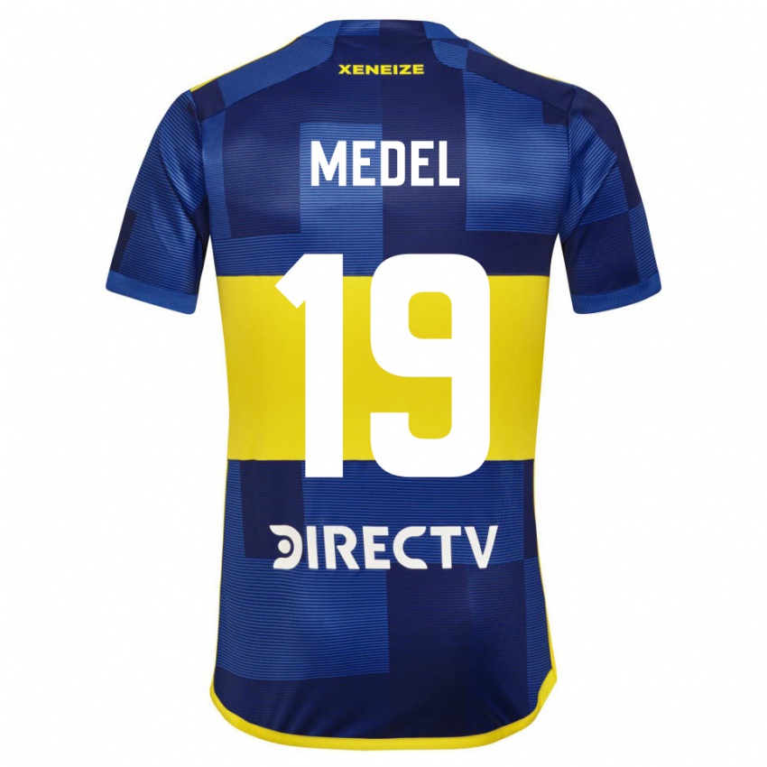 Criança Camisola Gary Medel #19 Azul Amarelo Principal 2024/25 Camisa