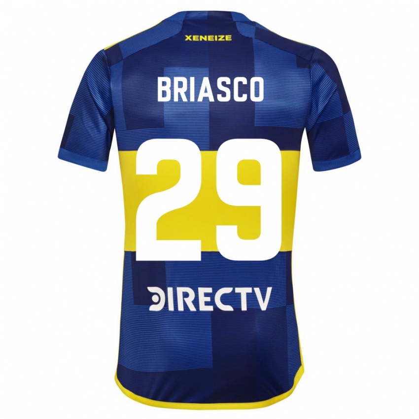 Criança Camisola Norberto Briasco #29 Azul Amarelo Principal 2024/25 Camisa