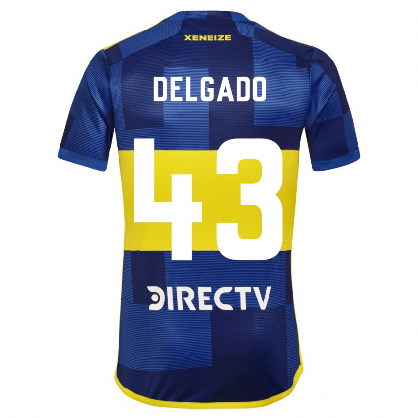 Criança Camisola Milton Delgado #43 Azul Amarelo Principal 2024/25 Camisa