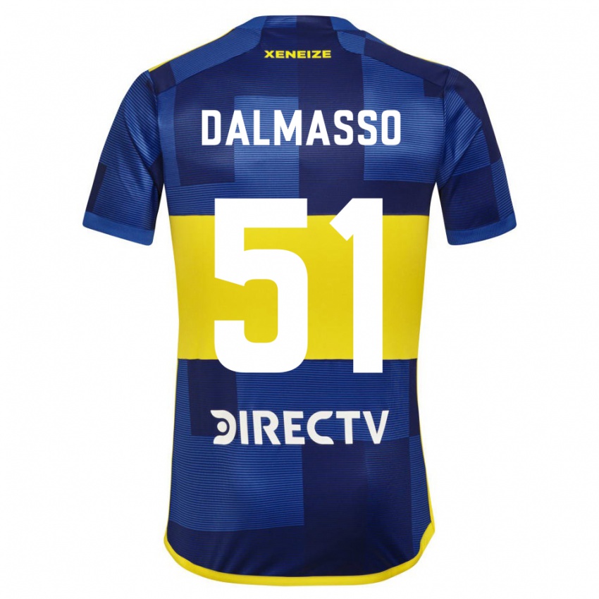 Criança Camisola Santiago Dalmasso #51 Azul Amarelo Principal 2024/25 Camisa