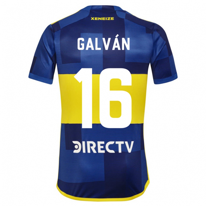 Criança Camisola Lucas Galván #16 Azul Amarelo Principal 2024/25 Camisa