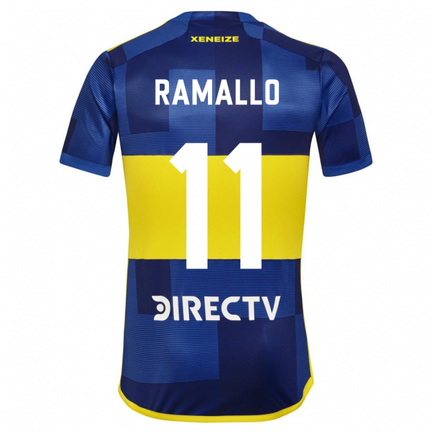 Criança Camisola Yael Ramallo #11 Azul Amarelo Principal 2024/25 Camisa