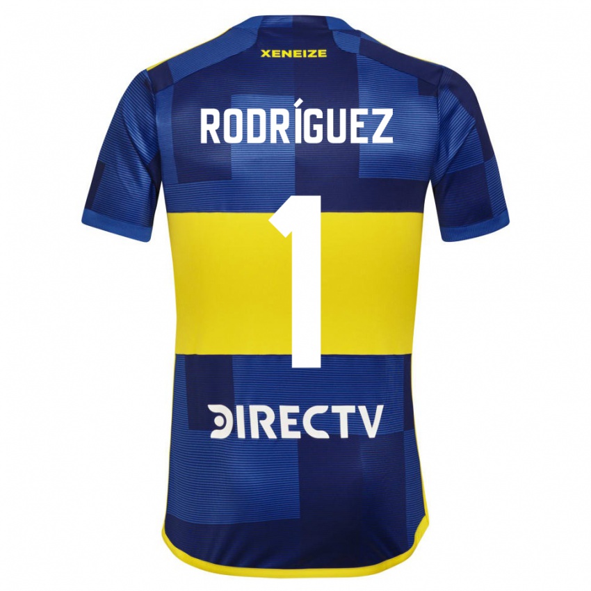 Criança Camisola Fernando Rodríguez #1 Azul Amarelo Principal 2024/25 Camisa