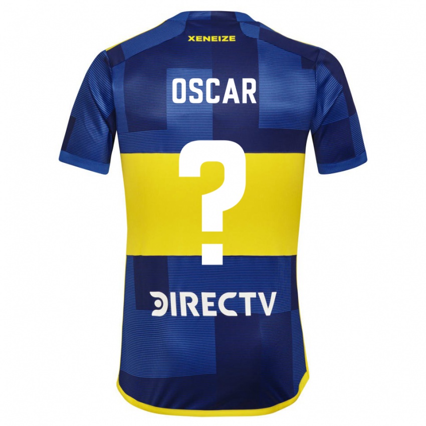 Criança Camisola Oscar Romero #0 Azul Amarelo Principal 2024/25 Camisa