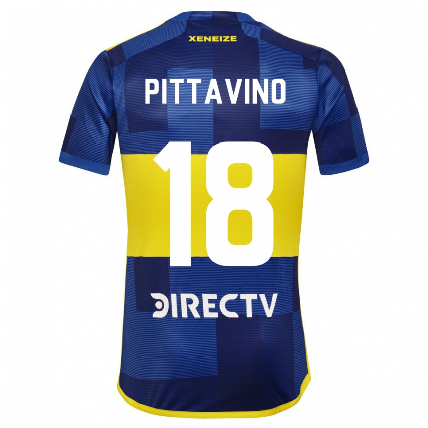 Criança Camisola Rodrigo Pittavino #18 Azul Amarelo Principal 2024/25 Camisa