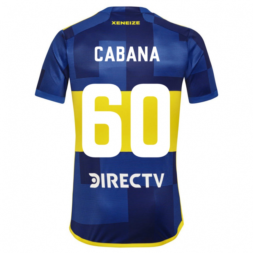 Criança Camisola Juan Pablo Cabana #60 Azul Amarelo Principal 2024/25 Camisa