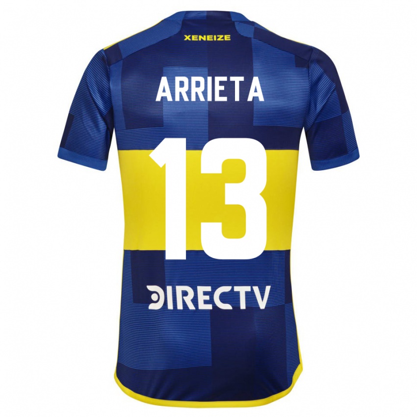 Criança Camisola Thomas Arrieta #13 Azul Amarelo Principal 2024/25 Camisa