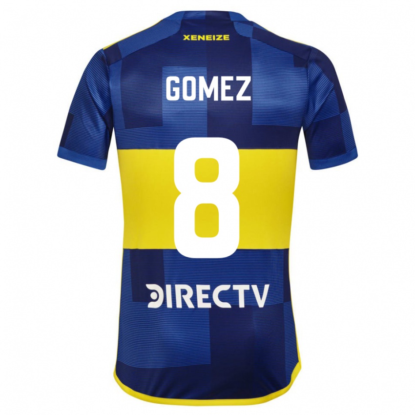 Criança Camisola Camila Gomez Ares #8 Azul Amarelo Principal 2024/25 Camisa