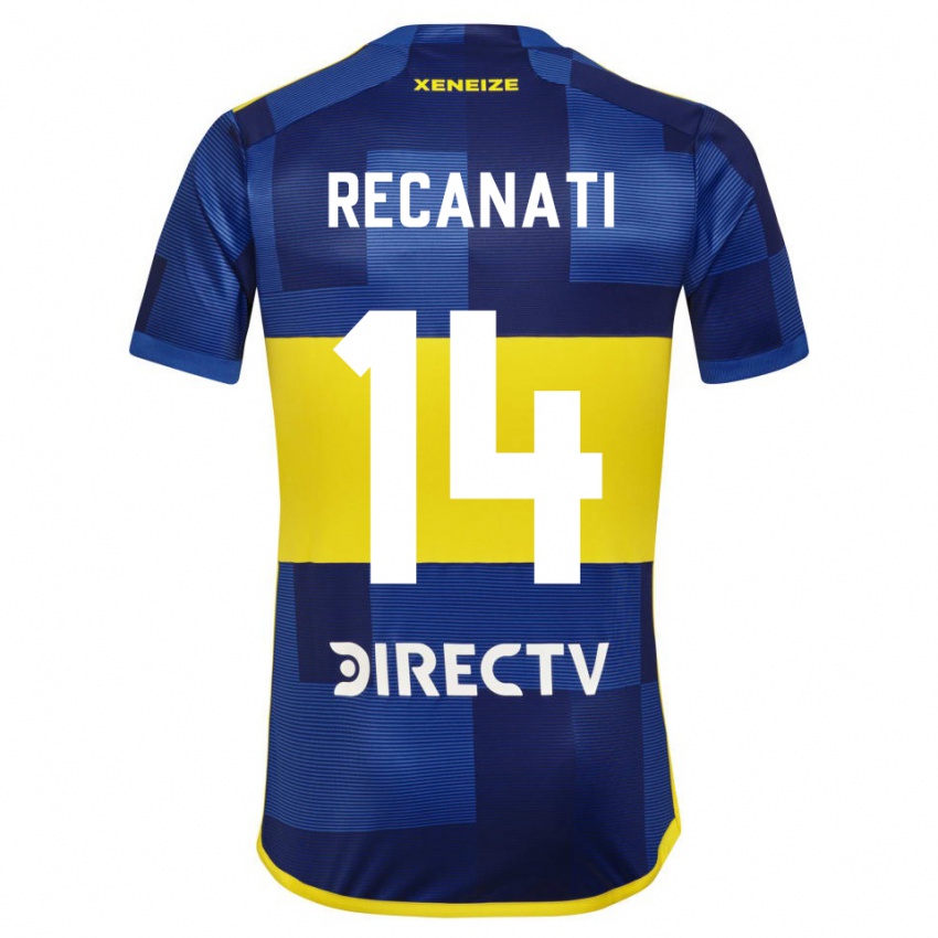 Criança Camisola Bianca Recanati #14 Azul Amarelo Principal 2024/25 Camisa