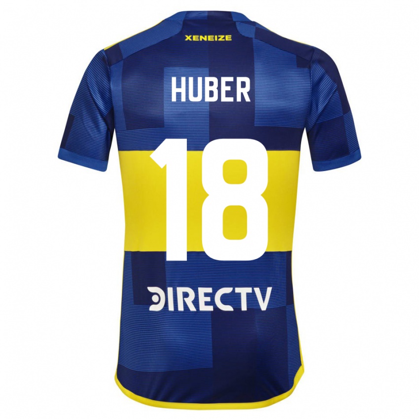 Criança Camisola Clarisa Huber #18 Azul Amarelo Principal 2024/25 Camisa